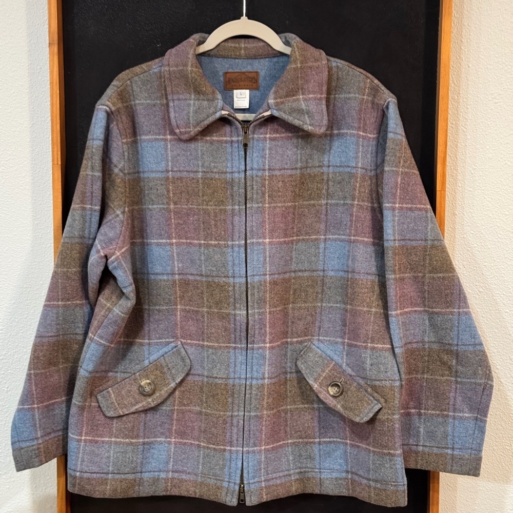 Women’s Vintage Pendleton 100% Wool Plaid Jacket Large
